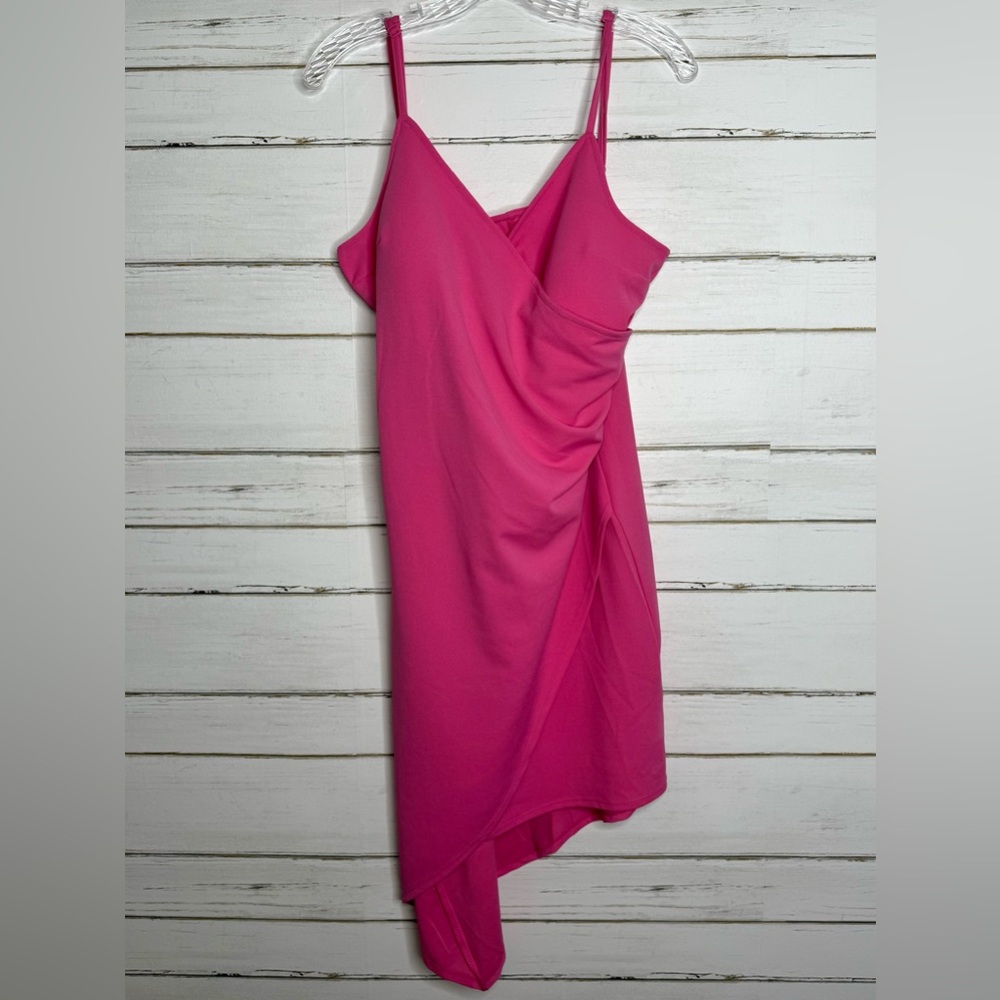 Planet Gold Pink Asymmetrical Dress